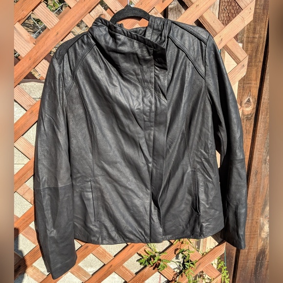 Rachel Roy Lambskin Leather Jacket - Picture 1 of 8